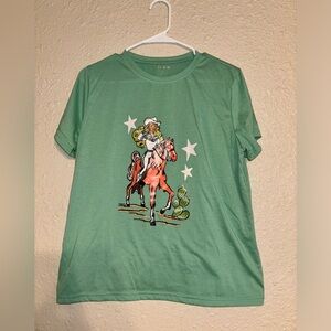 Cowgirl screen print T shirt